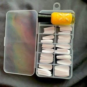 110 piece Nail set plus yellow polish, brand new